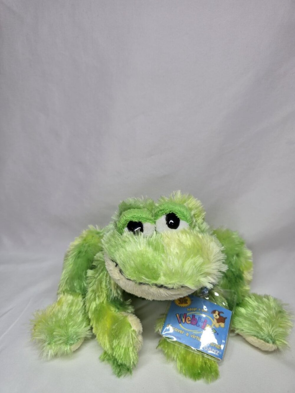 Ganz Webkinz Tie Dye Frog HM162 Plush Toy Stuffed Animal With Sealed Code